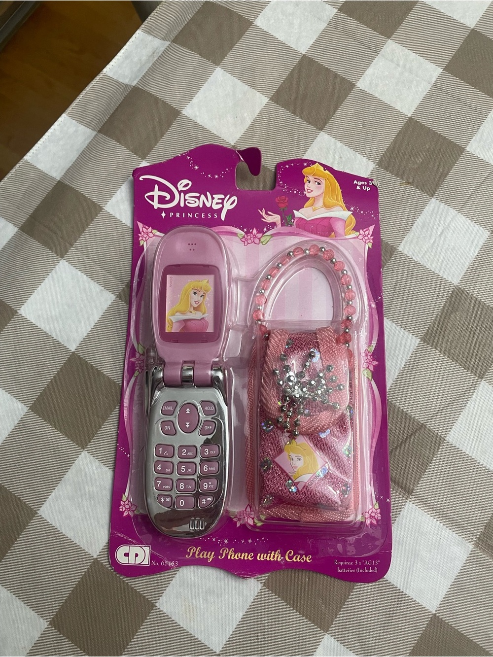 Nostalgic Y2K Disney Princess Sleeping Beauty Toy Flip Phone New In Package